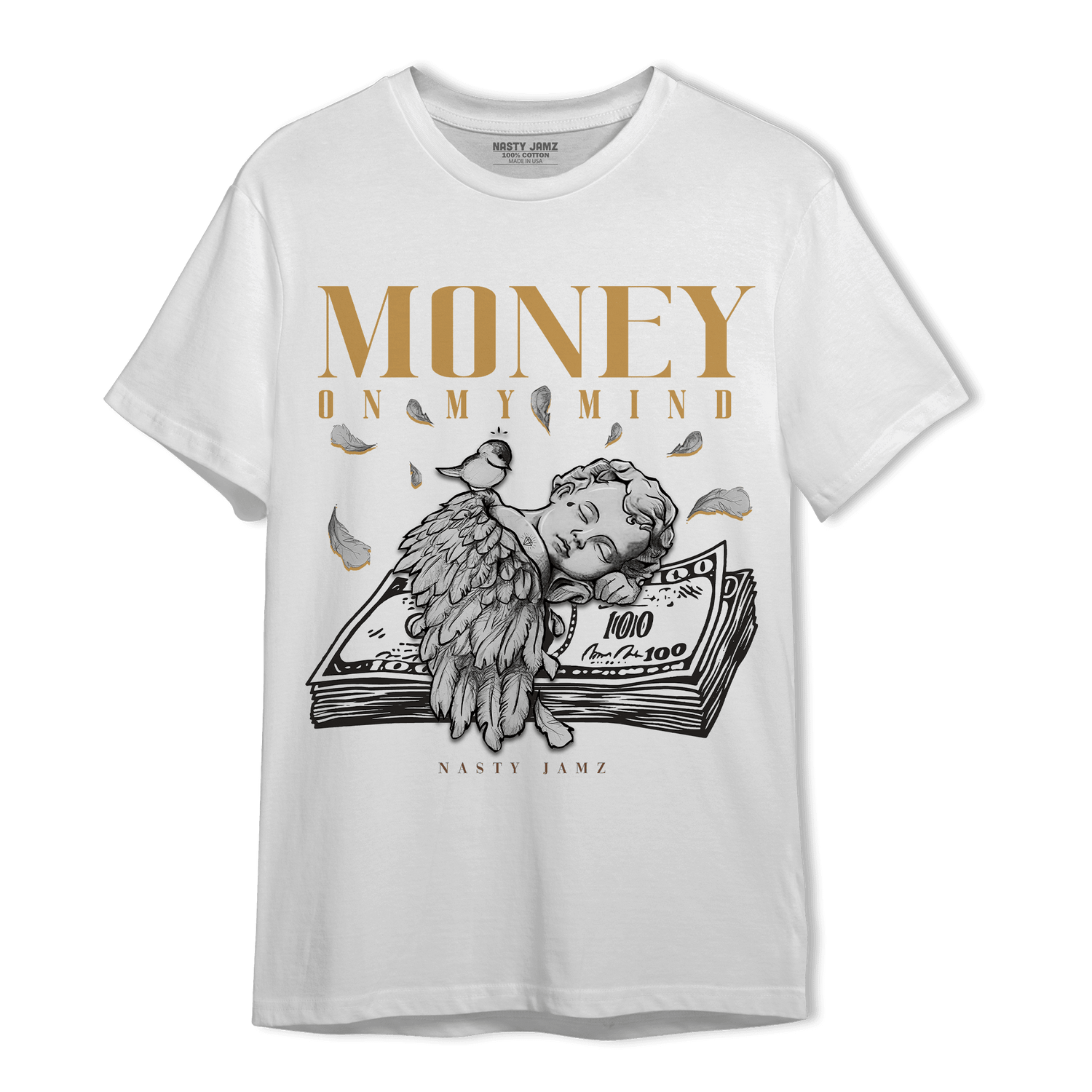 Cacao Wow 4s T Shirt Match Money On My Mind Angel - NastyJamz