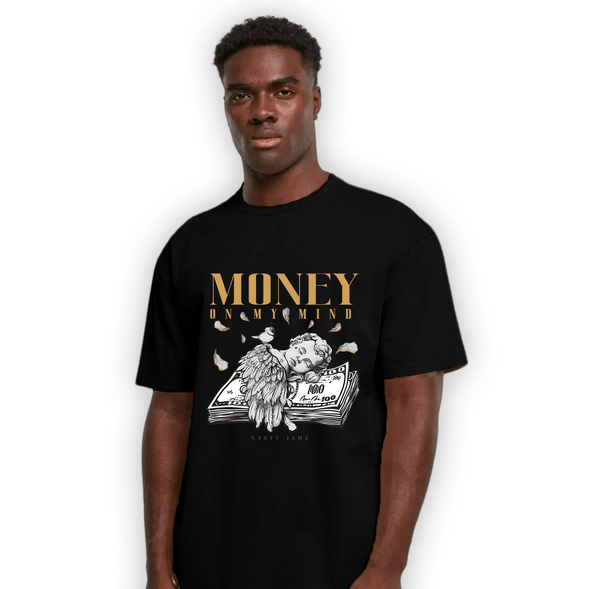Cacao Wow 4s T Shirt Match Money On My Mind Angel - NastyJamz