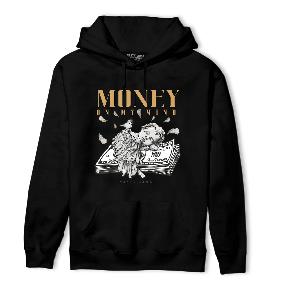 Cacao Wow 4s Hoodie Match Money On My Mind Angel - NastyJamz