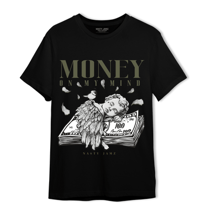 SE Craft Medium Olive 4s T Shirt Match Money On My Mind Angel - NastyJamz