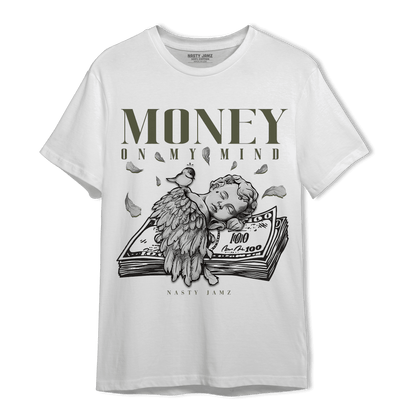 SE Craft Medium Olive 4s T Shirt Match Money On My Mind Angel - NastyJamz