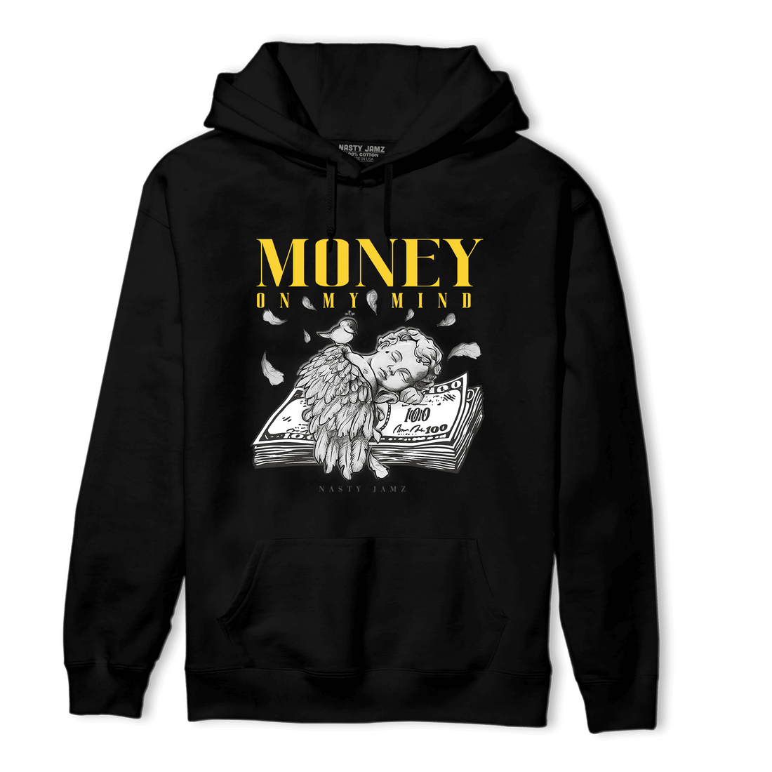 Thunder 4s Hoodie Match Money On My Mind Angel - NastyJamz
