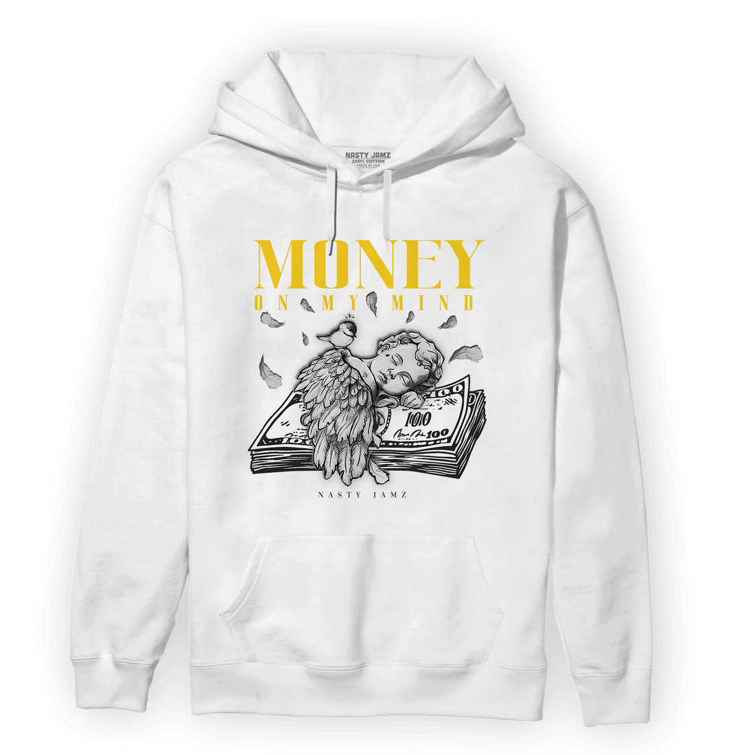 Thunder 4s Hoodie Match Money On My Mind Angel - NastyJamz