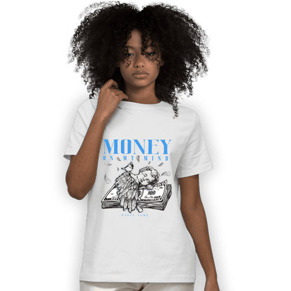 University Blue 5s T Shirt Match Money On My Mind Angel - NastyJamz