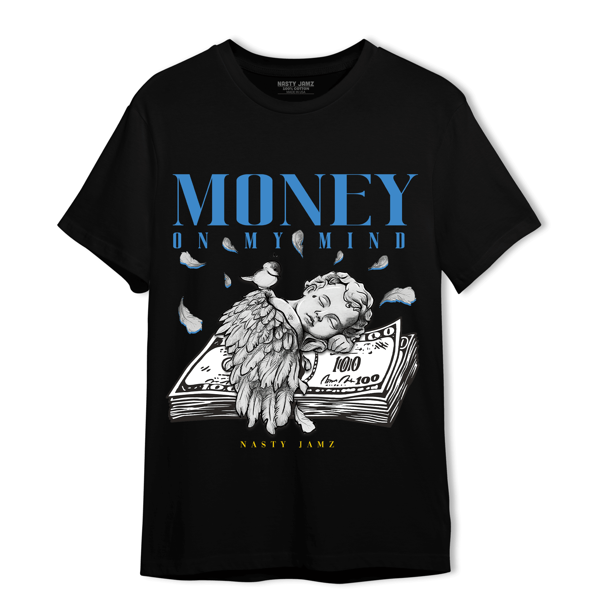 SB Dunk Bubbles T Shirt Match Money On My Mind Angel - NastyJamz