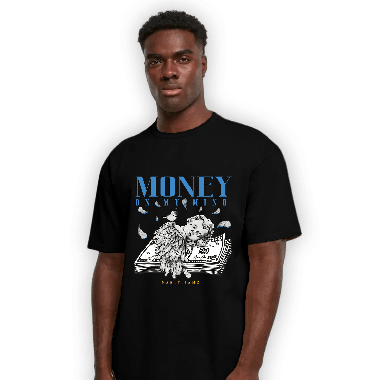 SB Dunk Bubbles T Shirt Match Money On My Mind Angel - NastyJamz