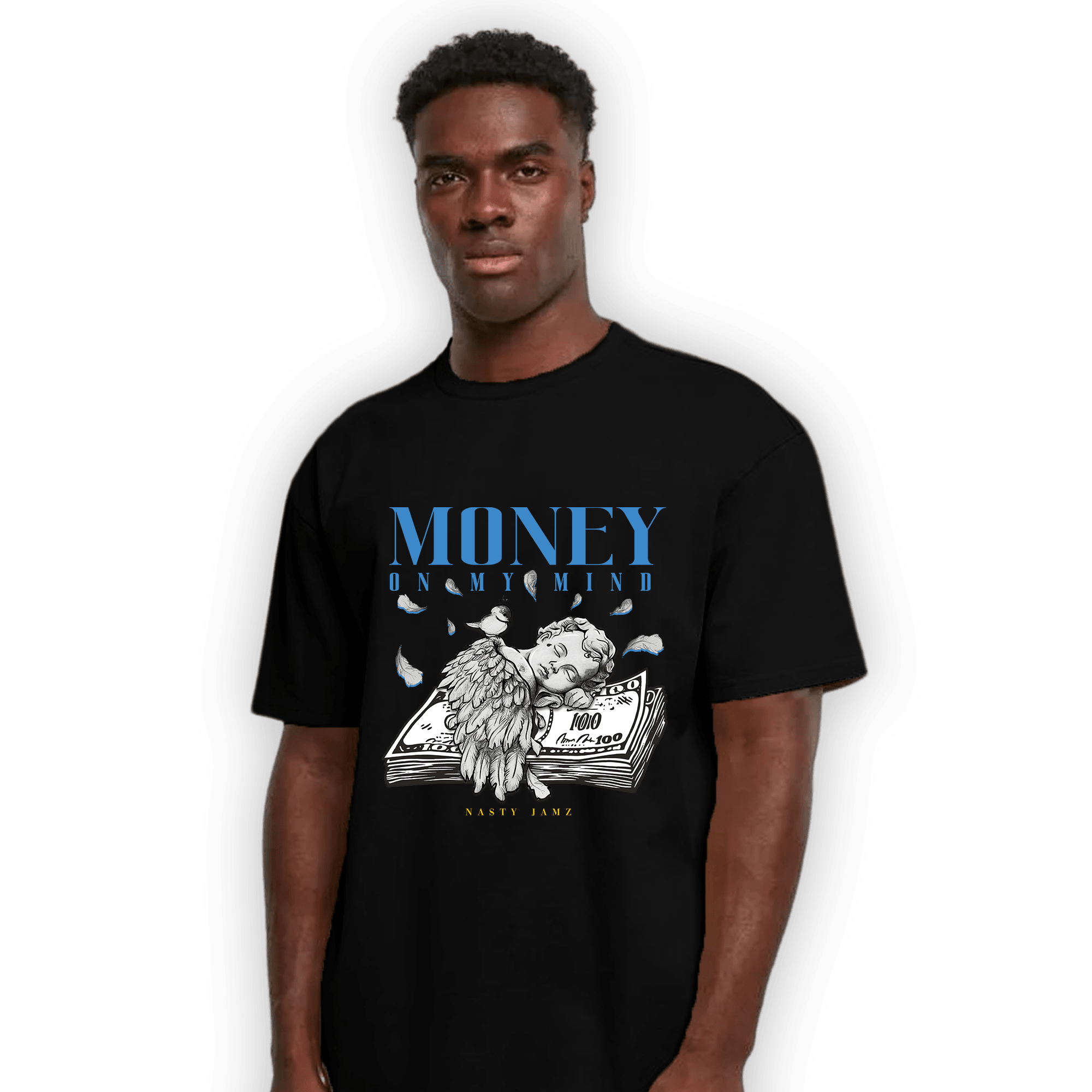 SB Dunk Bubbles T Shirt Match Money On My Mind Angel - NastyJamz