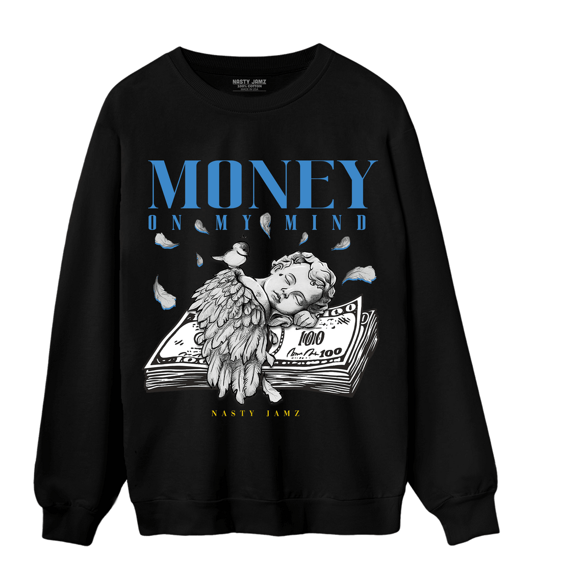SB Dunk Bubbles Sweatshirt Match Money On My Mind Angel - NastyJamz