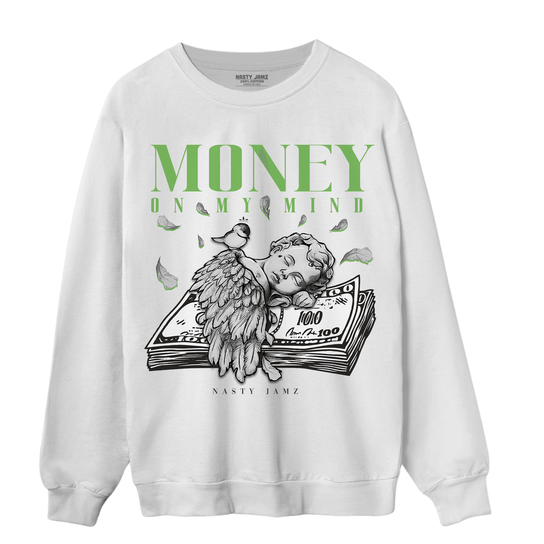 SB Dunk Buttercup Sweatshirt Match Money On My Mind Angel - NastyJamz