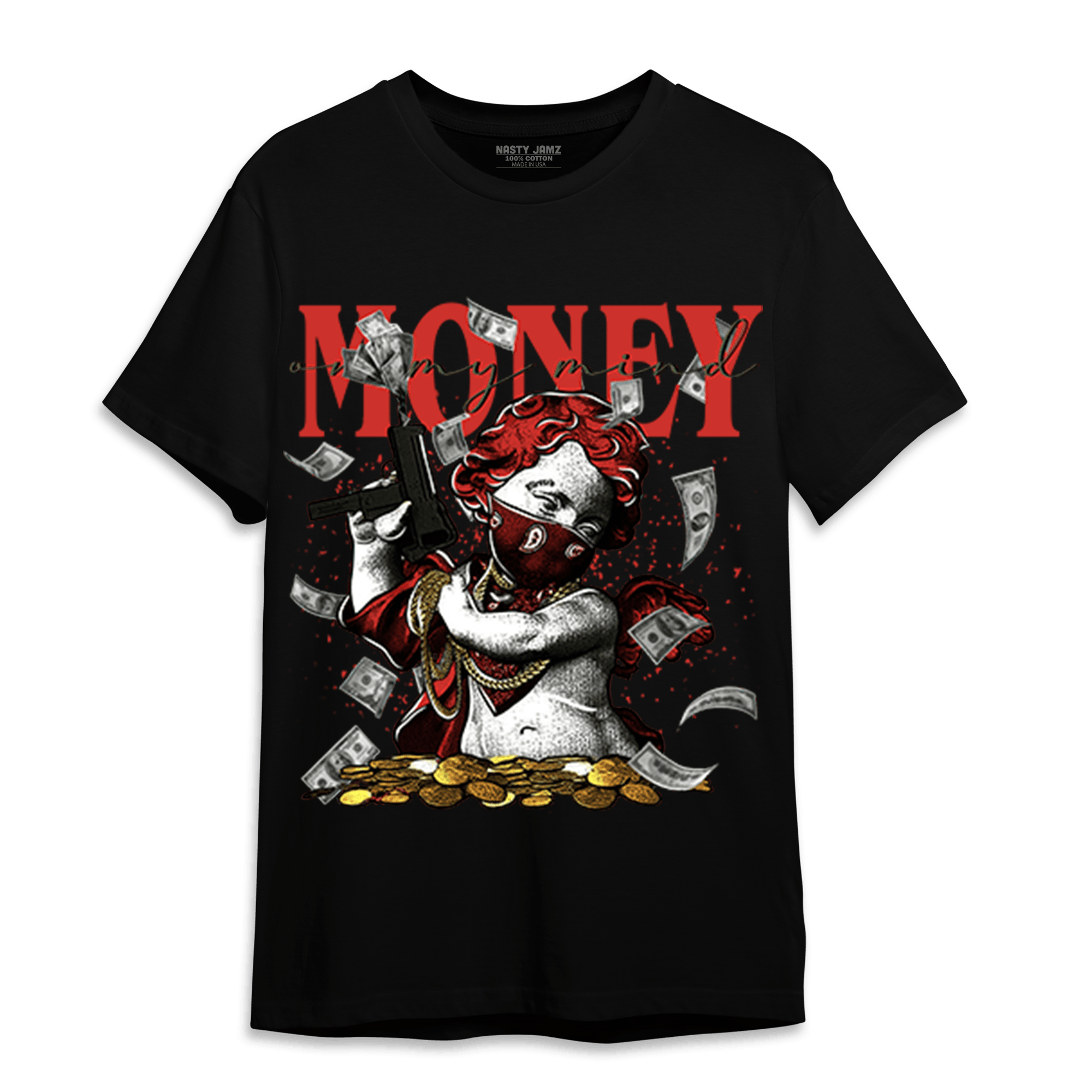 Dunk Low Mystic Red T Shirt Match Money On My Mine Gang - NastyJamz