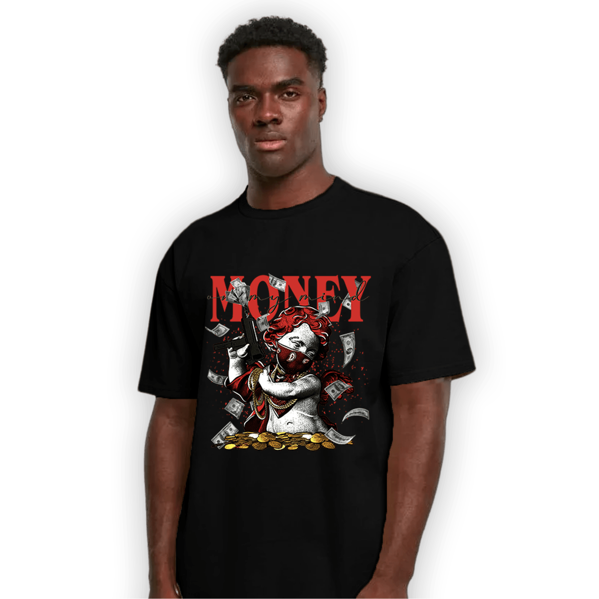 Dunk Low Mystic Red T Shirt Match Money On My Mine Gang - NastyJamz