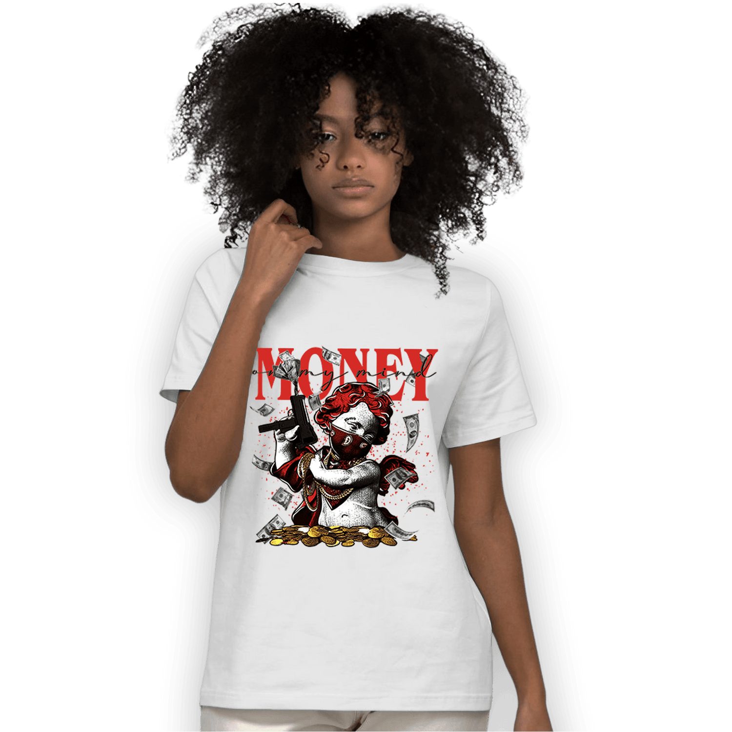 Dunk Low Mystic Red T Shirt Match Money On My Mine Gang - NastyJamz