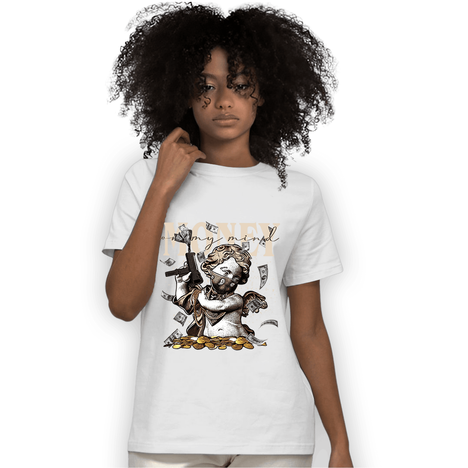 Dunk Low Twist Sanddrift T Shirt Match Money On My Mine Gang - NastyJamz