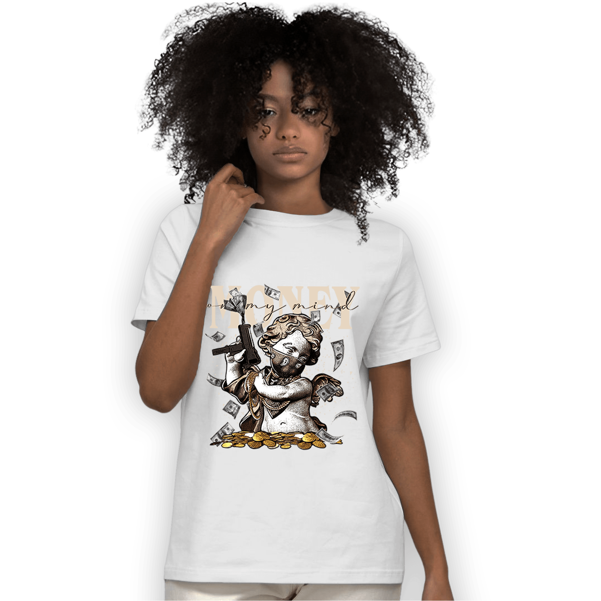 Dunk Low Twist Sanddrift T Shirt Match Money On My Mine Gang - NastyJamz