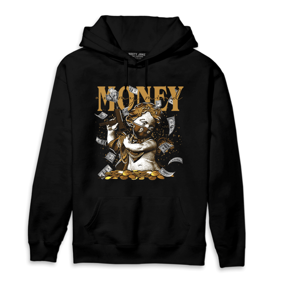 Wheat 13s Hoodie Match Money On My Mine Gang - NastyJamz