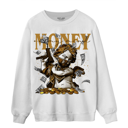 Wheat 13s Sweatshirt Match Money On My Mine Gang - NastyJamz
