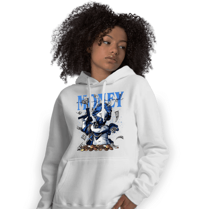 University Blue Toe 1s Hoodie Match Money On My Mine Gang - NastyJamz