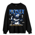University Blue Toe 1s Sweatshirt Match Money On My Mine Gang - NastyJamz