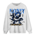 University Blue Toe 1s Sweatshirt Match Money On My Mine Gang - NastyJamz