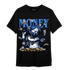 University Blue Toe 1s T Shirt Match Money On My Mine Gang - NastyJamz