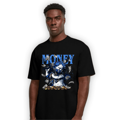 University Blue Toe 1s T Shirt Match Money On My Mine Gang - NastyJamz