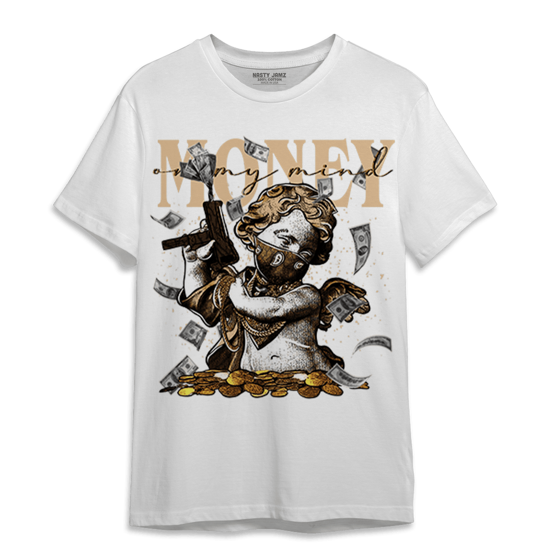 Palomino 3s T Shirt Match Money On My Mine Gang - NastyJamz