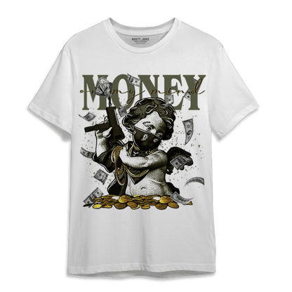 SE Craft Medium Olive 4s T Shirt Match Money On My Mine Gang - NastyJamz