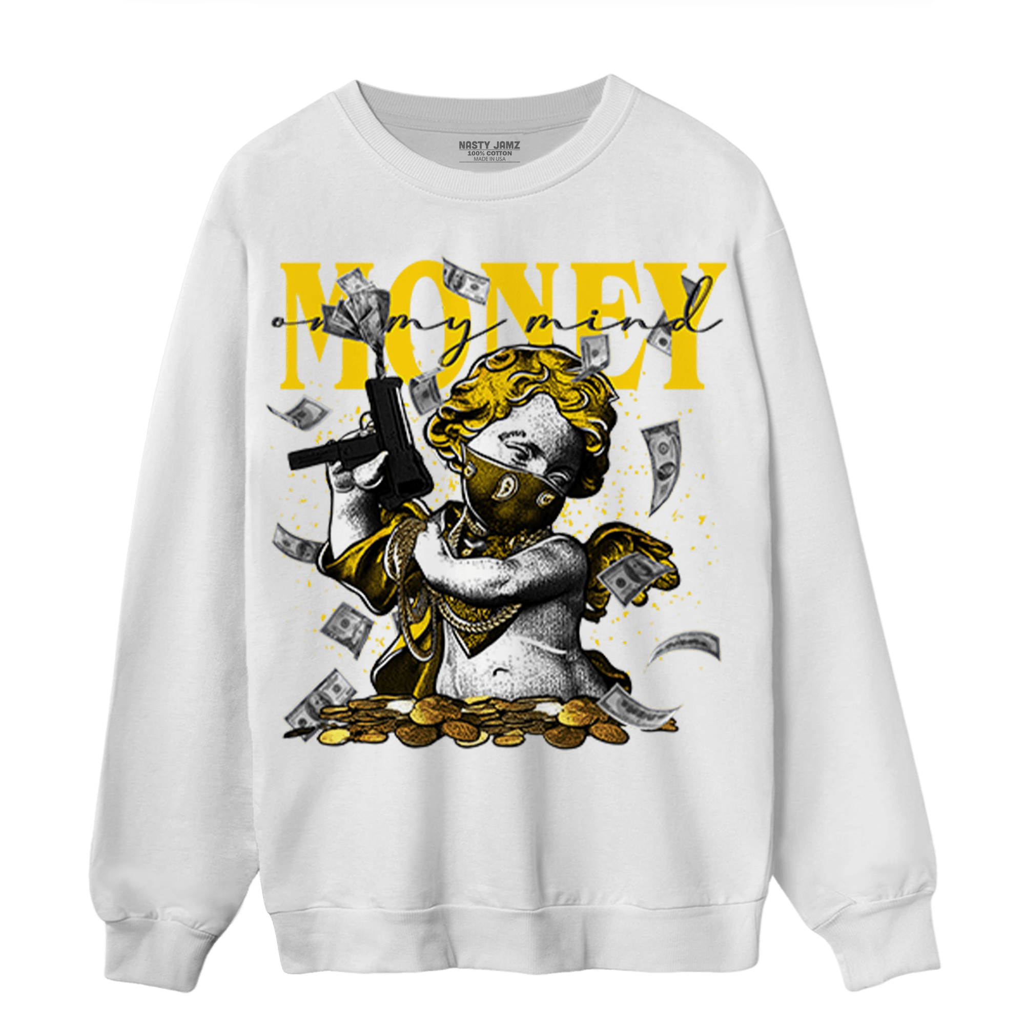 Thunder 4s Sweatshirt Match Money On My Mine Gang - NastyJamz
