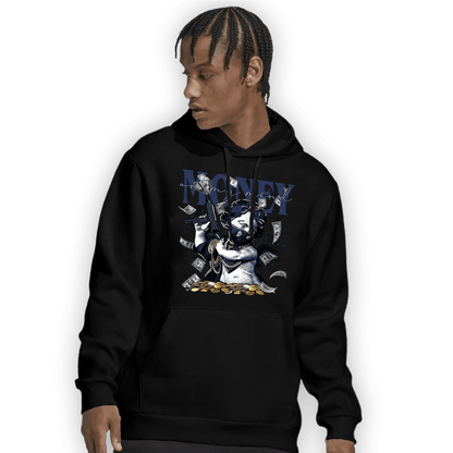 Midnight Navy 5s Hoodie Match Money On My Mine Gang - NastyJamz