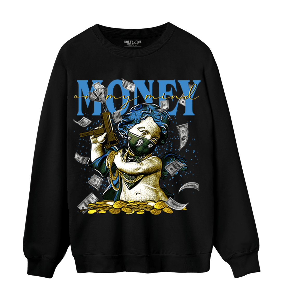 SB Dunk Bubbles Sweatshirt Match Money On My Mine Gang - NastyJamz
