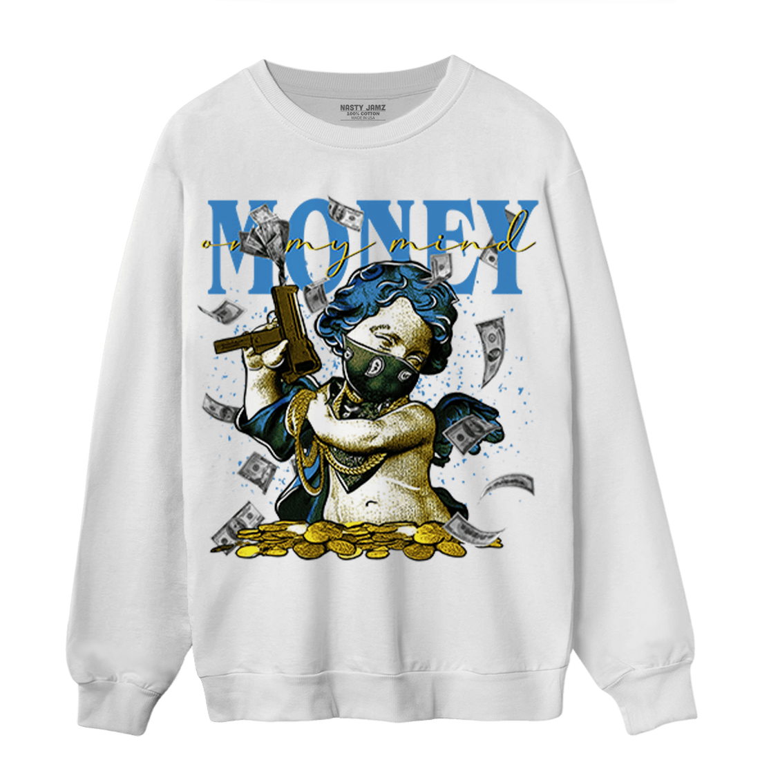 SB Dunk Bubbles Sweatshirt Match Money On My Mine Gang - NastyJamz