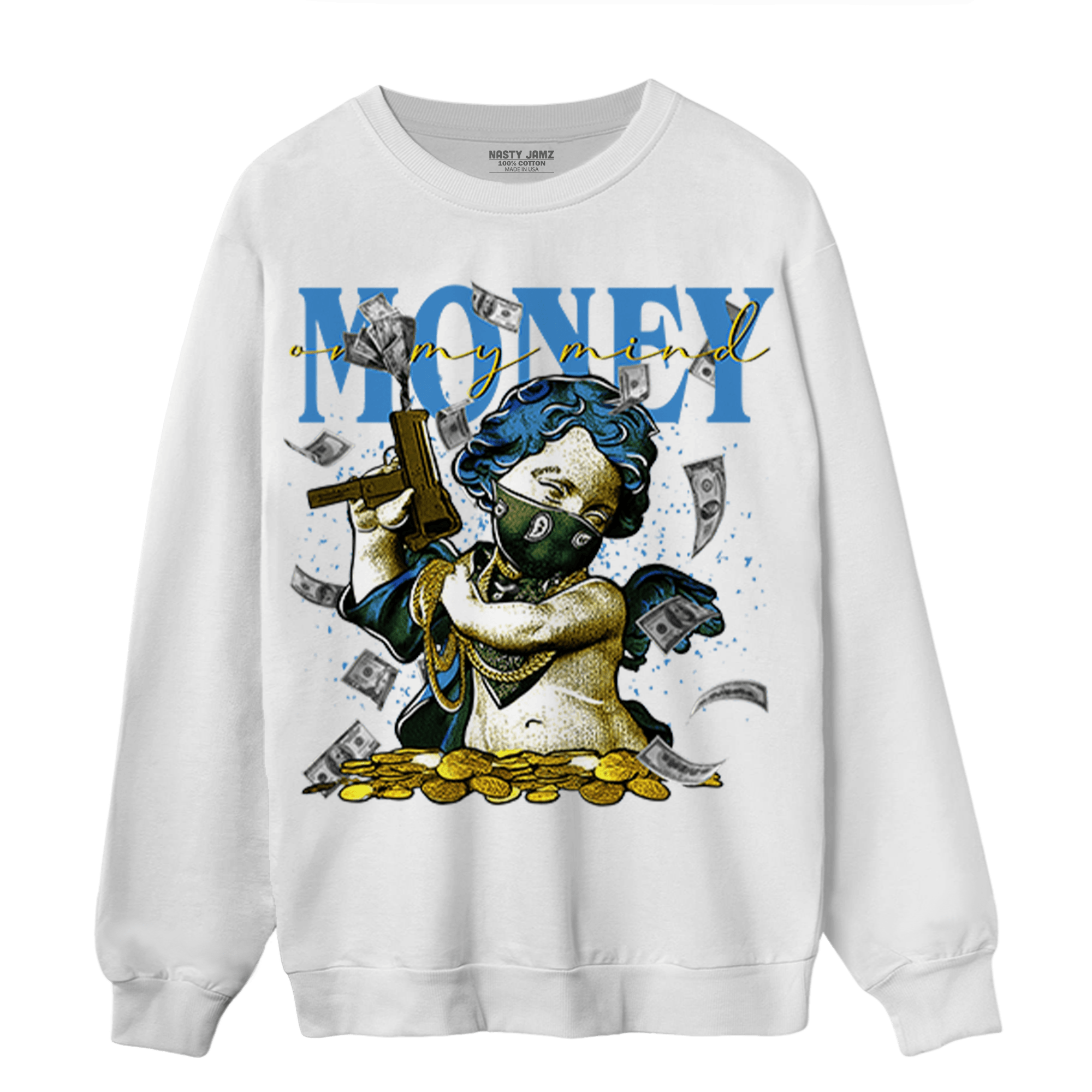 SB Dunk Bubbles Sweatshirt Match Money On My Mine Gang - NastyJamz