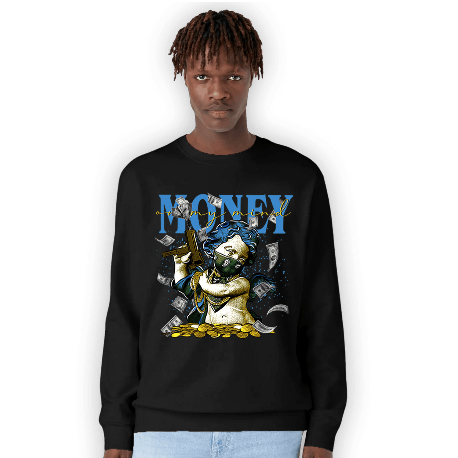 SB Dunk Bubbles Sweatshirt Match Money On My Mine Gang - NastyJamz