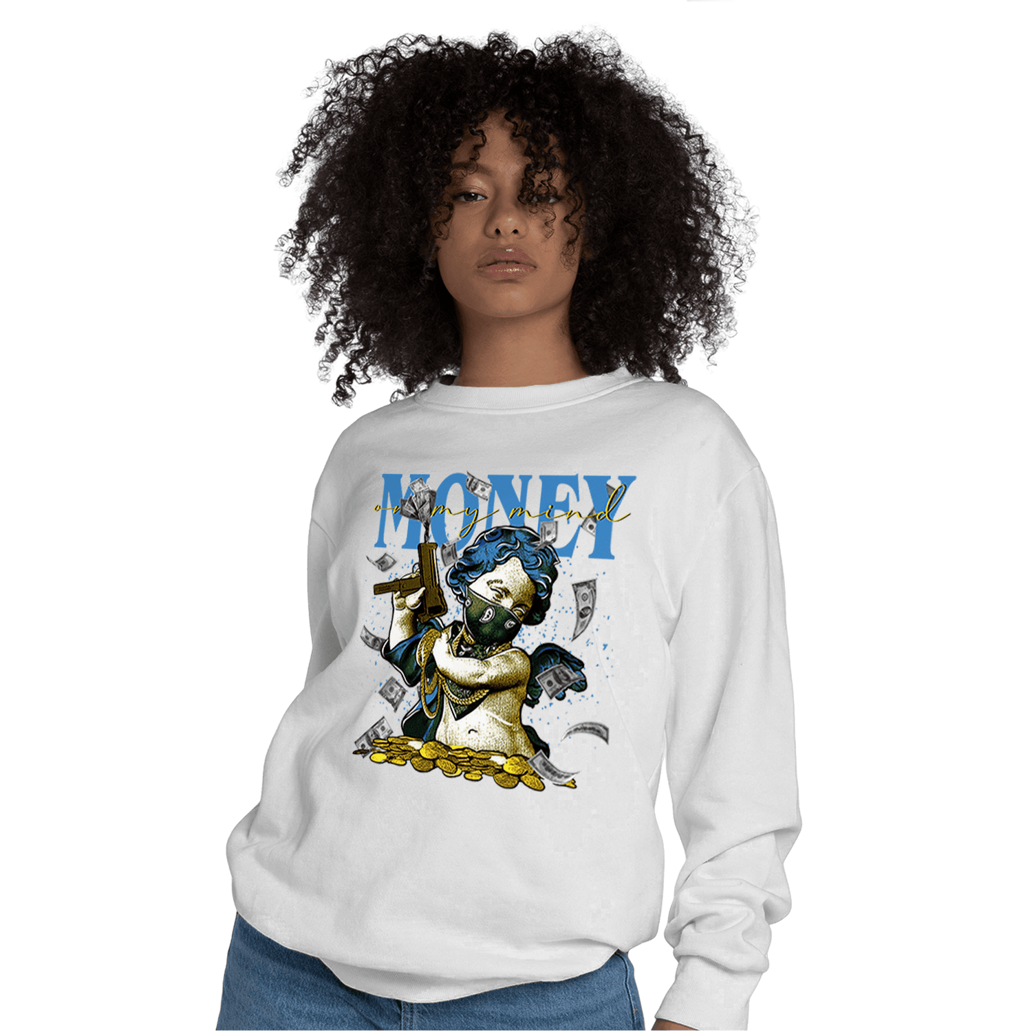 SB Dunk Bubbles Sweatshirt Match Money On My Mine Gang - NastyJamz