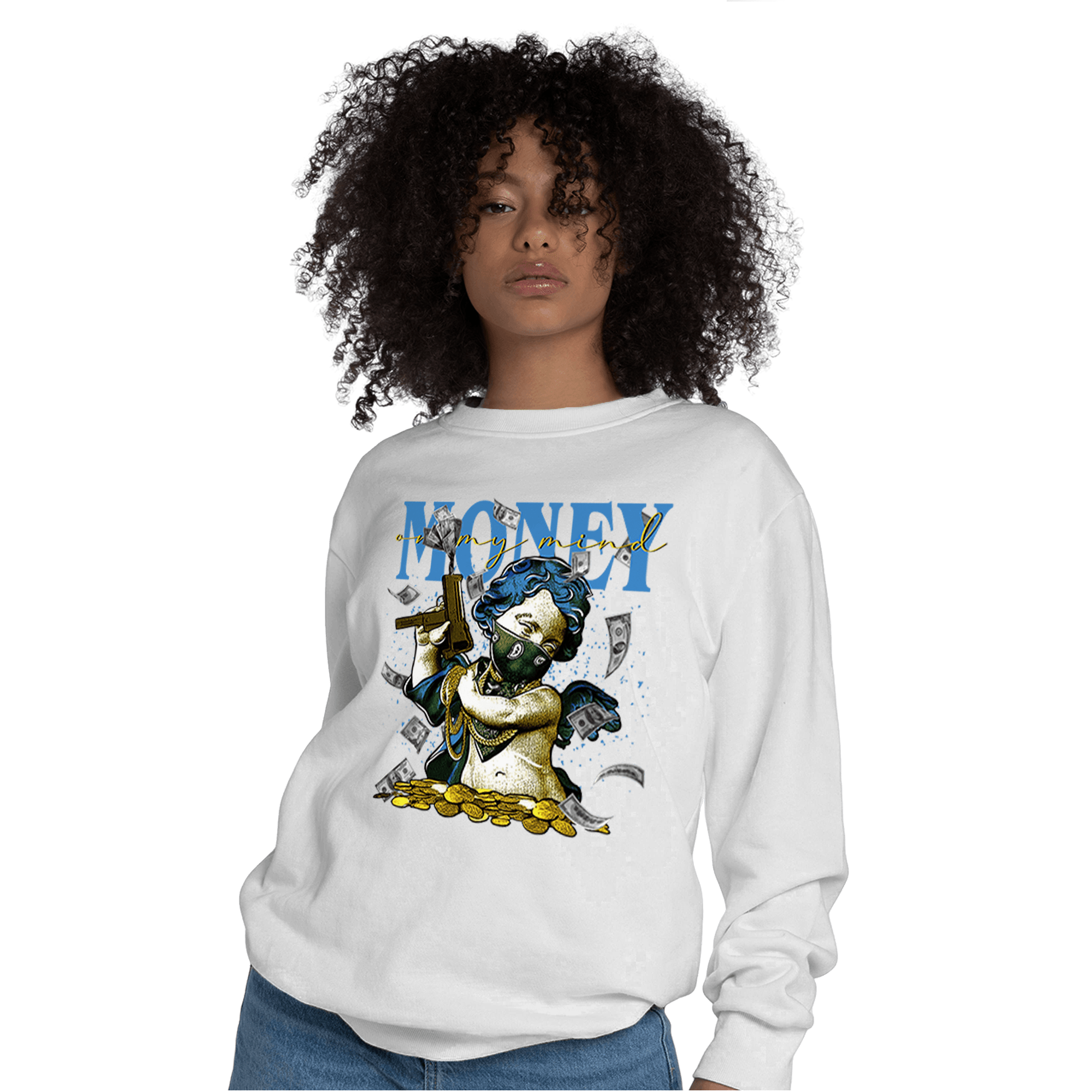 SB Dunk Bubbles Sweatshirt Match Money On My Mine Gang - NastyJamz