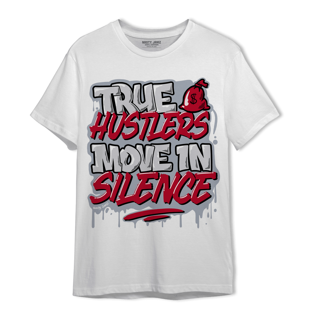 Cherry 11s T Shirt Match Move In Silence - NastyJamz