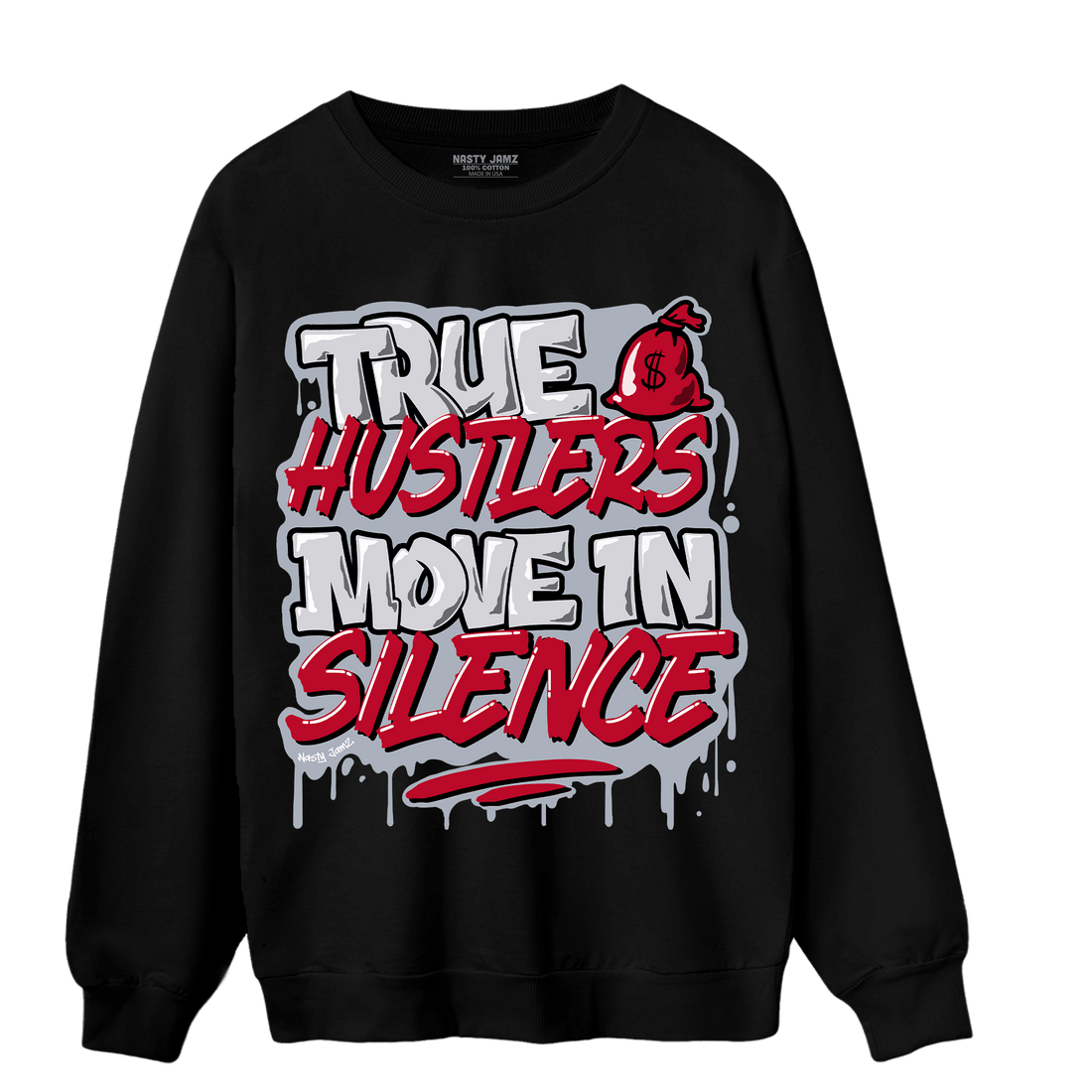 Cherry 11s Sweatshirt Match Move In Silence - NastyJamz