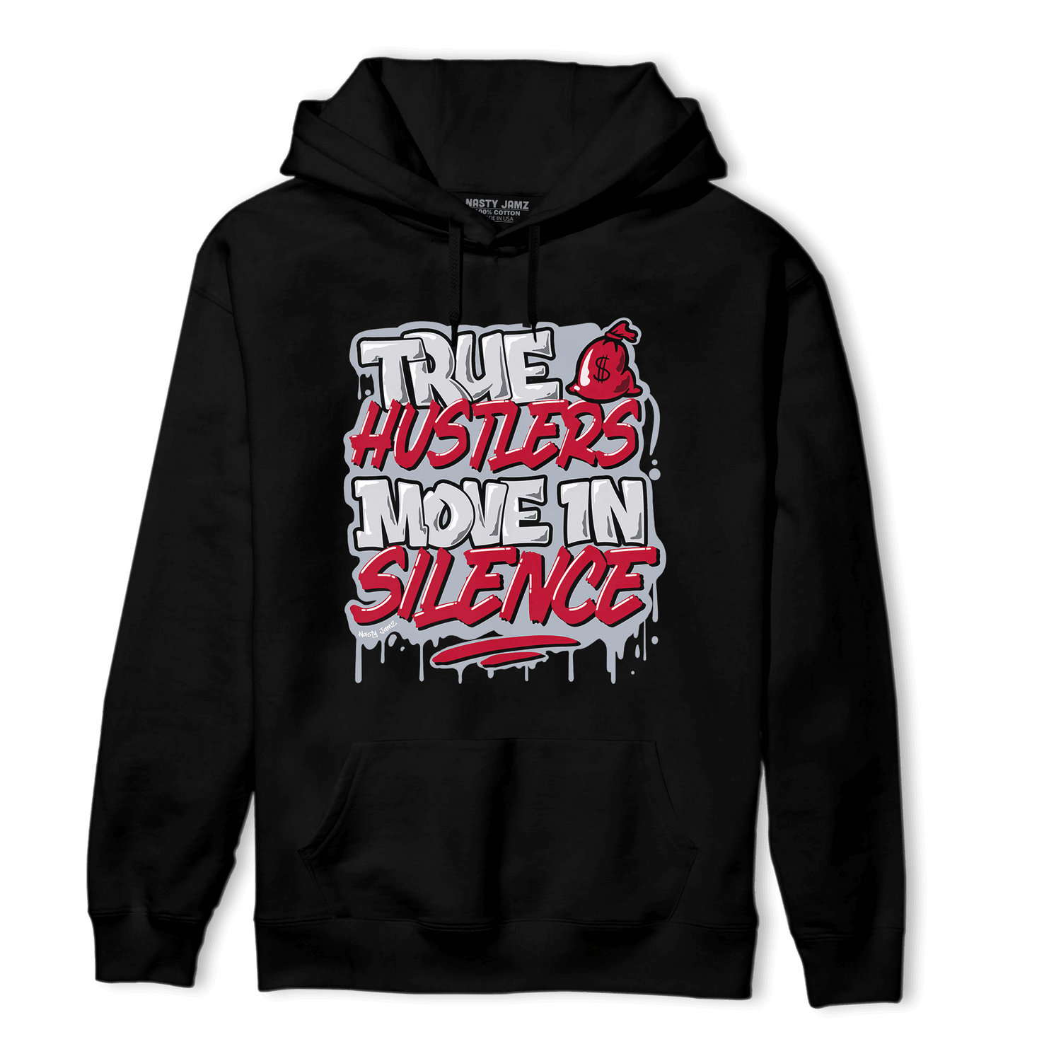 Cherry 11s Hoodie Match Move In Silence - NastyJamz
