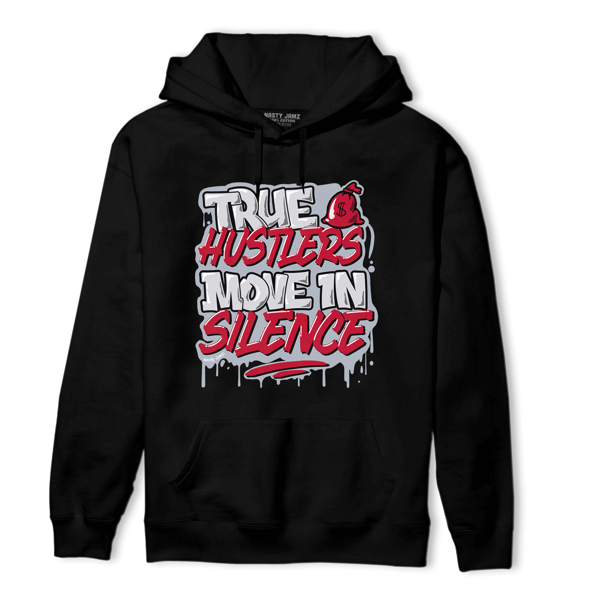Cherry 11s Hoodie Match Move In Silence - NastyJamz