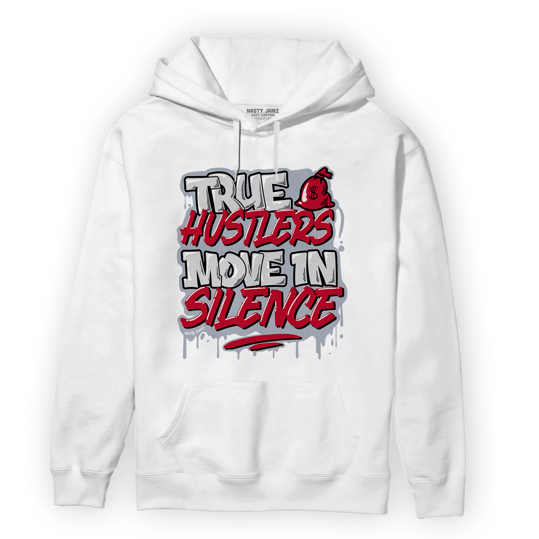 Cherry 11s Hoodie Match Move In Silence - NastyJamz