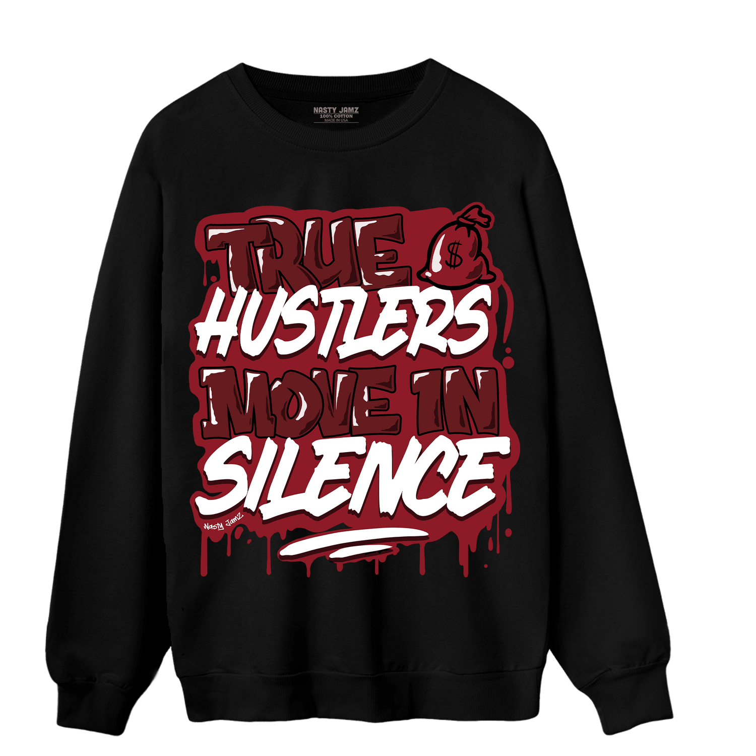 Cherry 12s Sweatshirt Match Move In Silence - NastyJamz