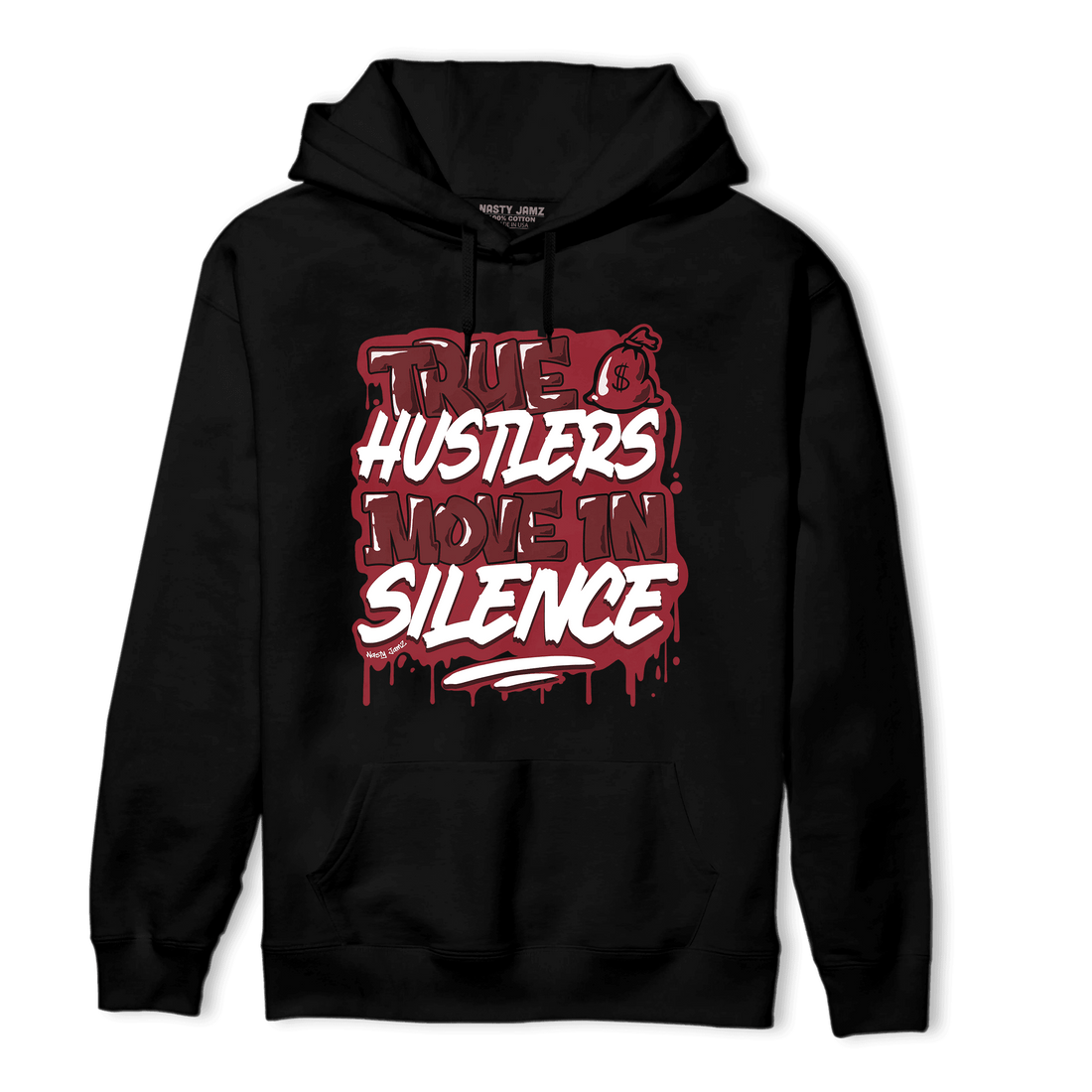 Cherry 12s Hoodie Match Move In Silence - NastyJamz