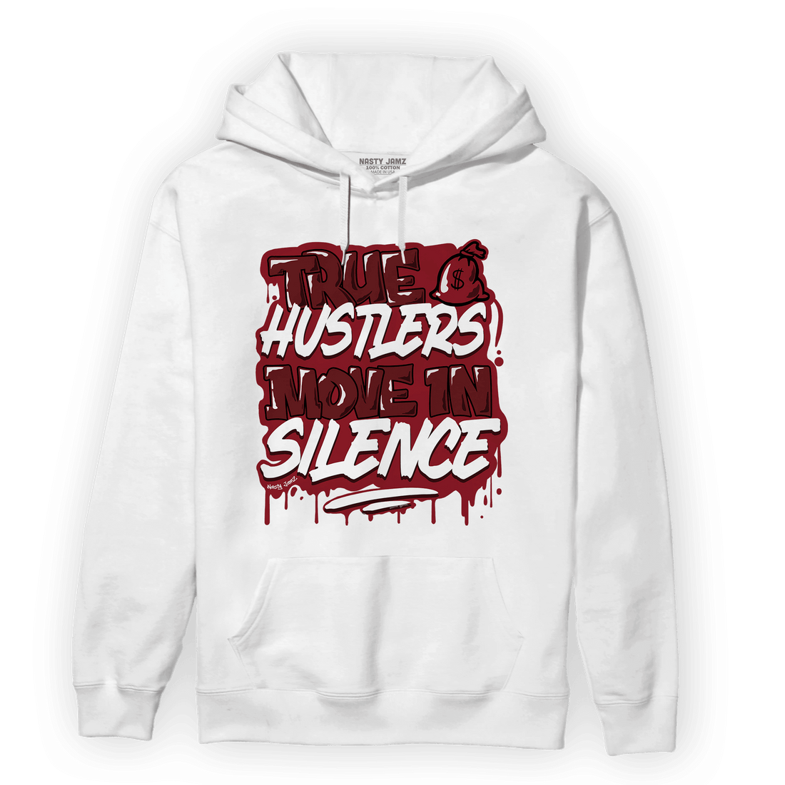 Cherry 12s Hoodie Match Move In Silence - NastyJamz
