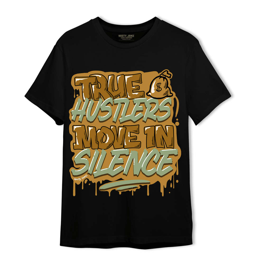 Wheat 13s T Shirt Match Move In Silence - NastyJamz