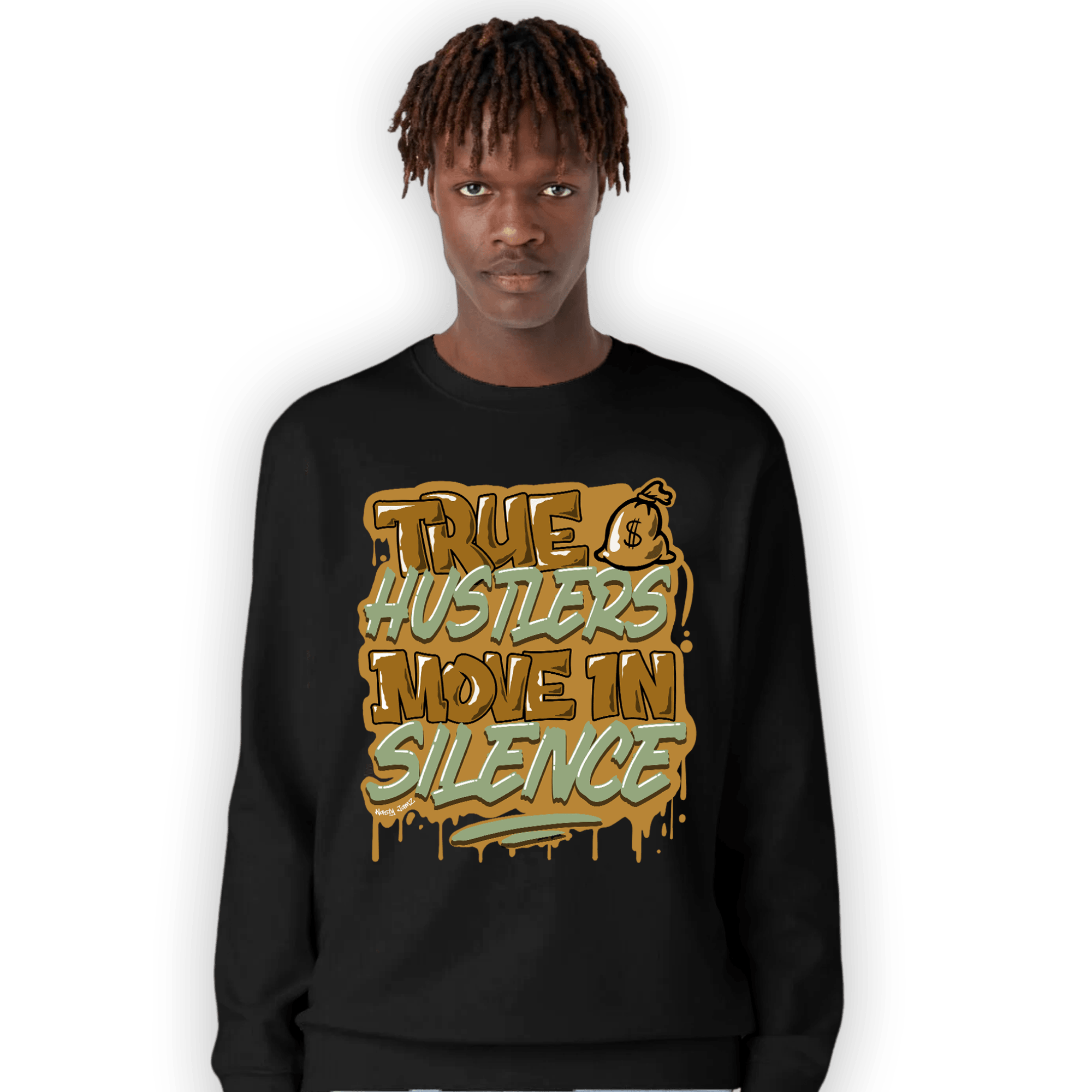 Wheat 13s Sweatshirt Match Move In Silence - NastyJamz