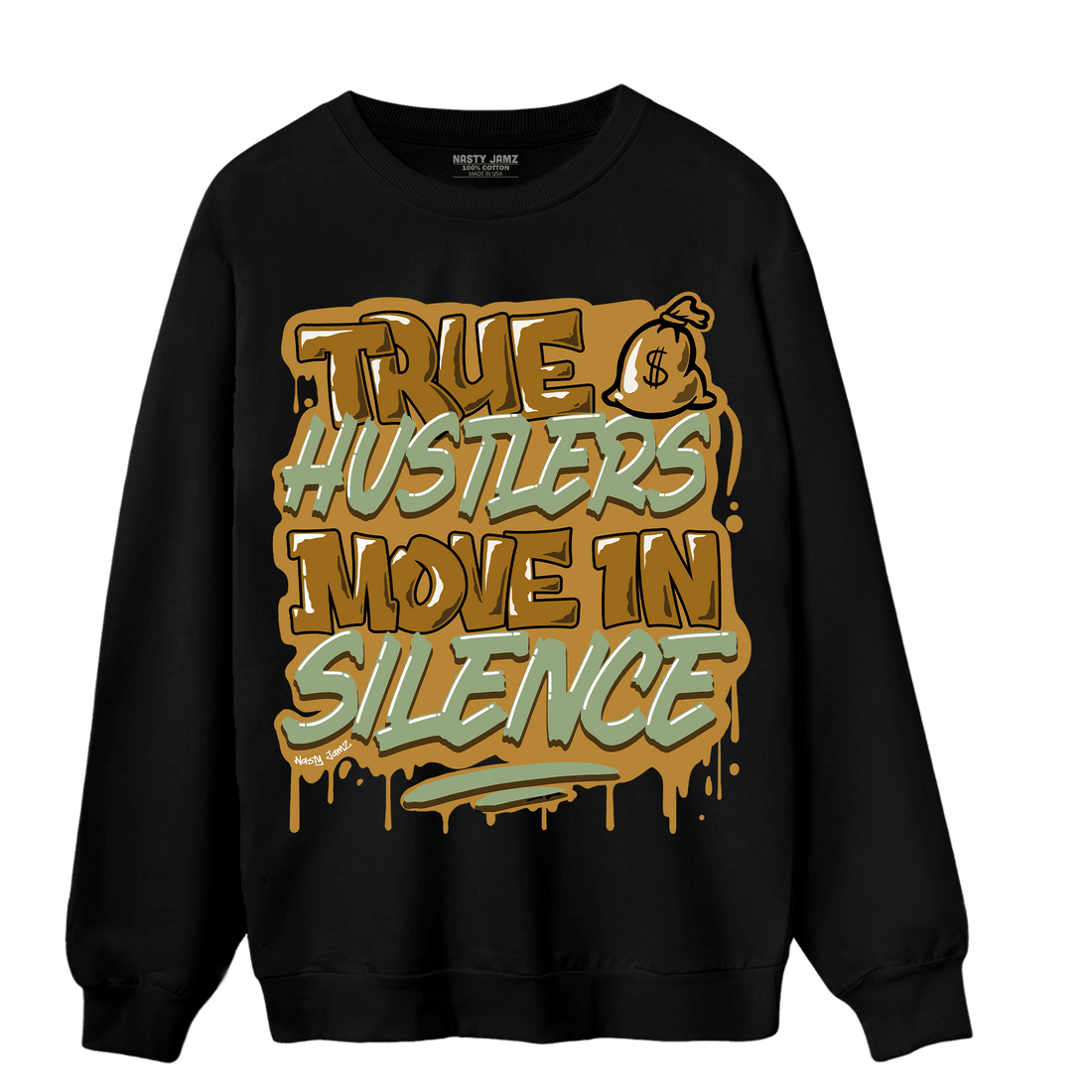 Wheat 13s Sweatshirt Match Move In Silence - NastyJamz