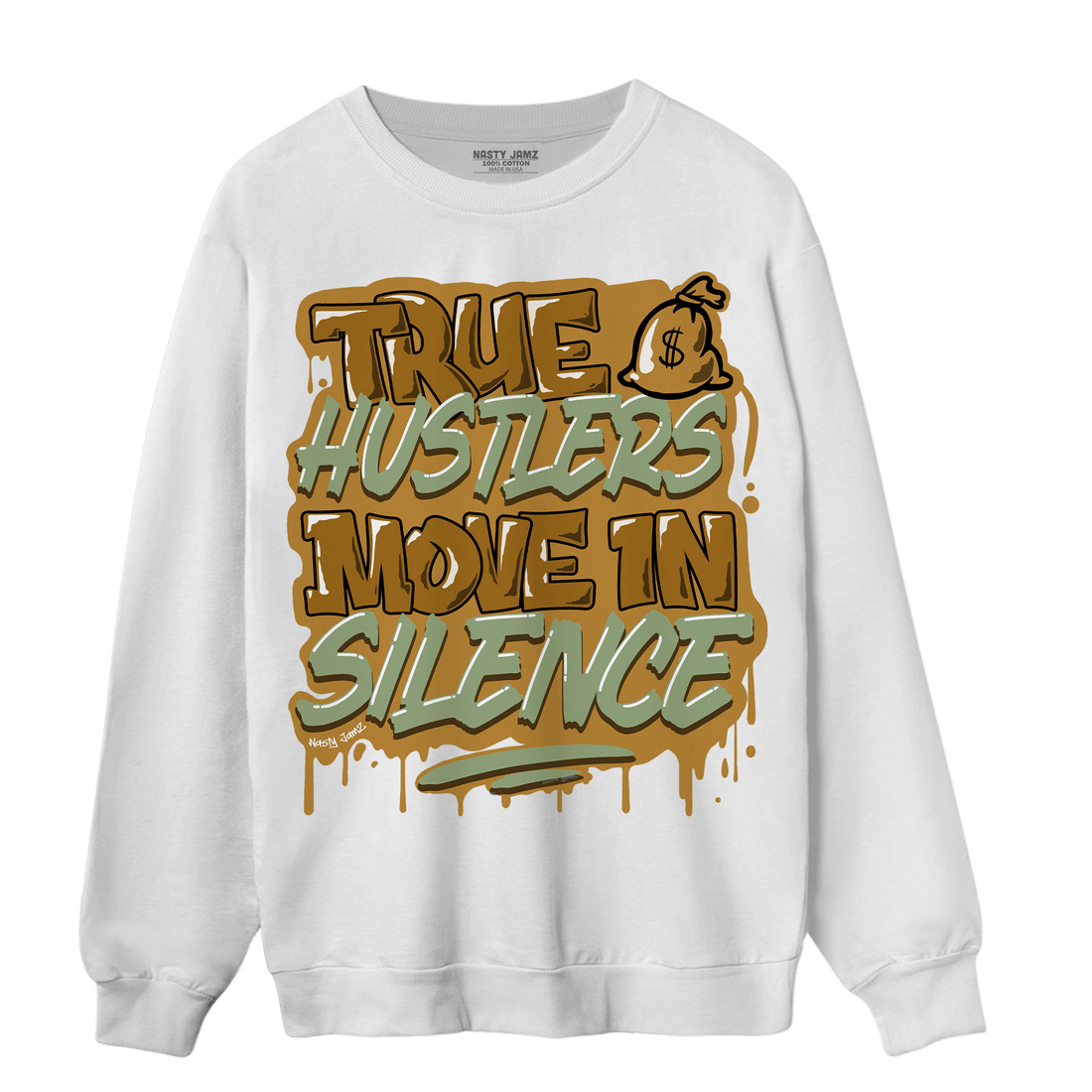 Wheat 13s Sweatshirt Match Move In Silence - NastyJamz