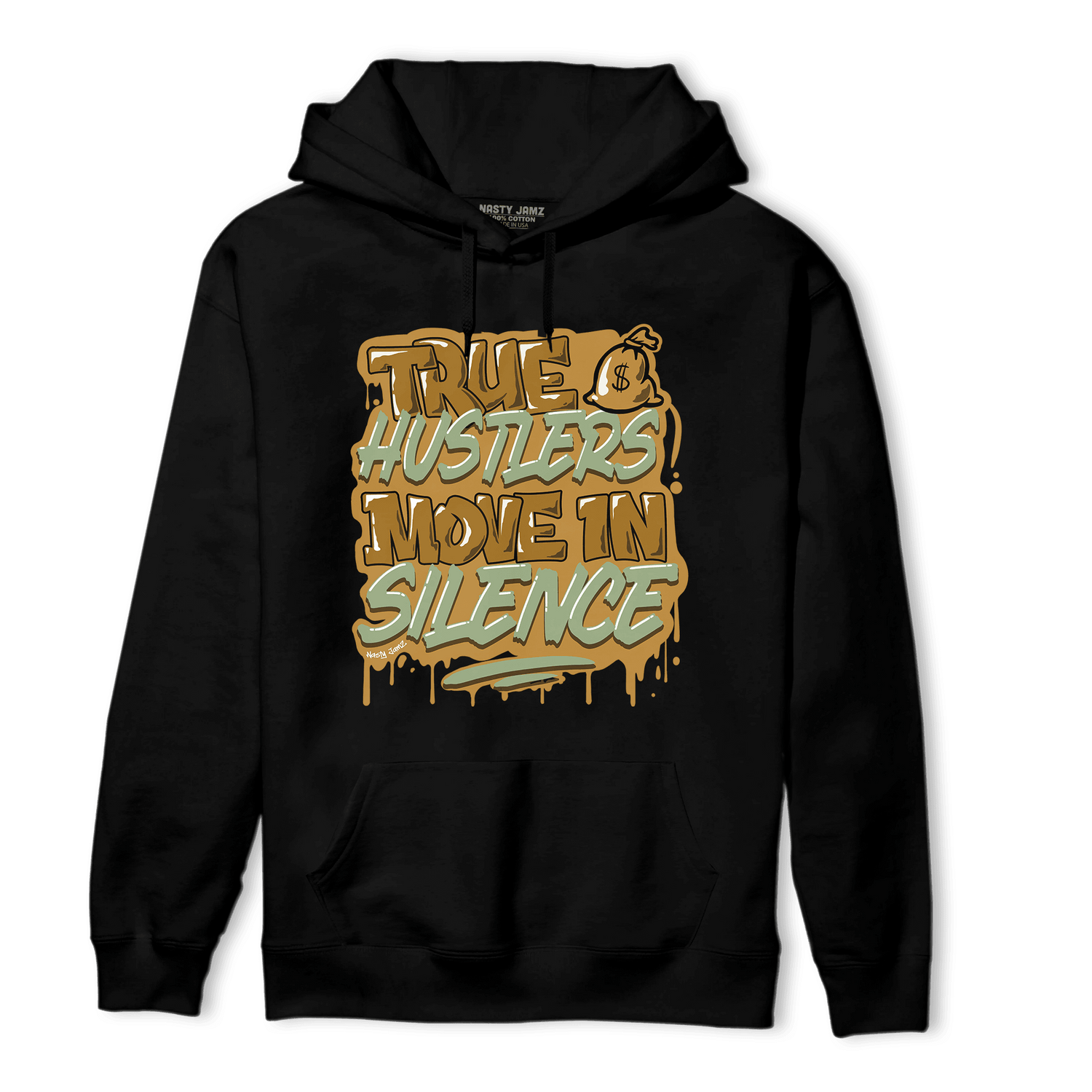 Wheat 13s Hoodie Match Move In Silence - NastyJamz