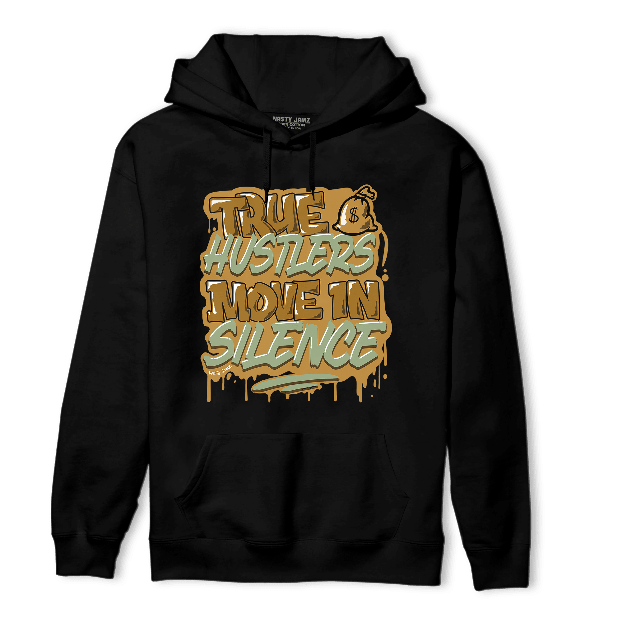 Wheat 13s Hoodie Match Move In Silence - NastyJamz