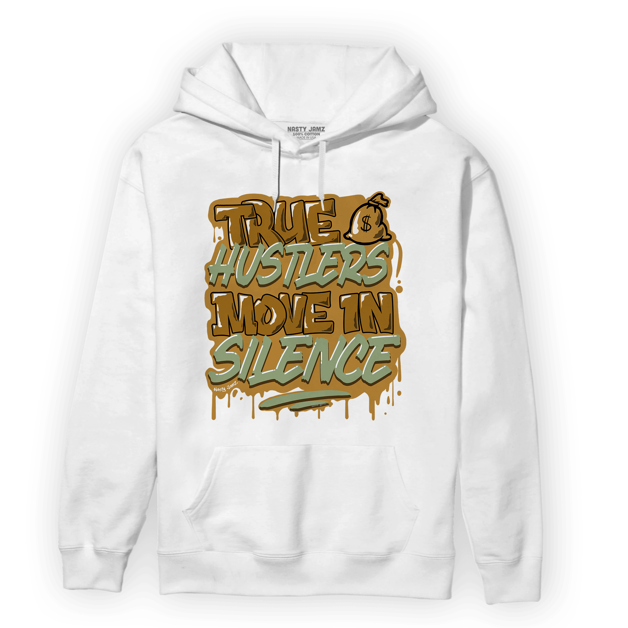 Wheat 13s Hoodie Match Move In Silence - NastyJamz